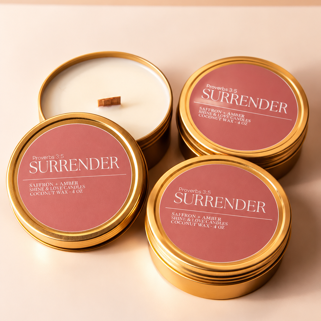 Saffron Cedar Travel Tin Candle