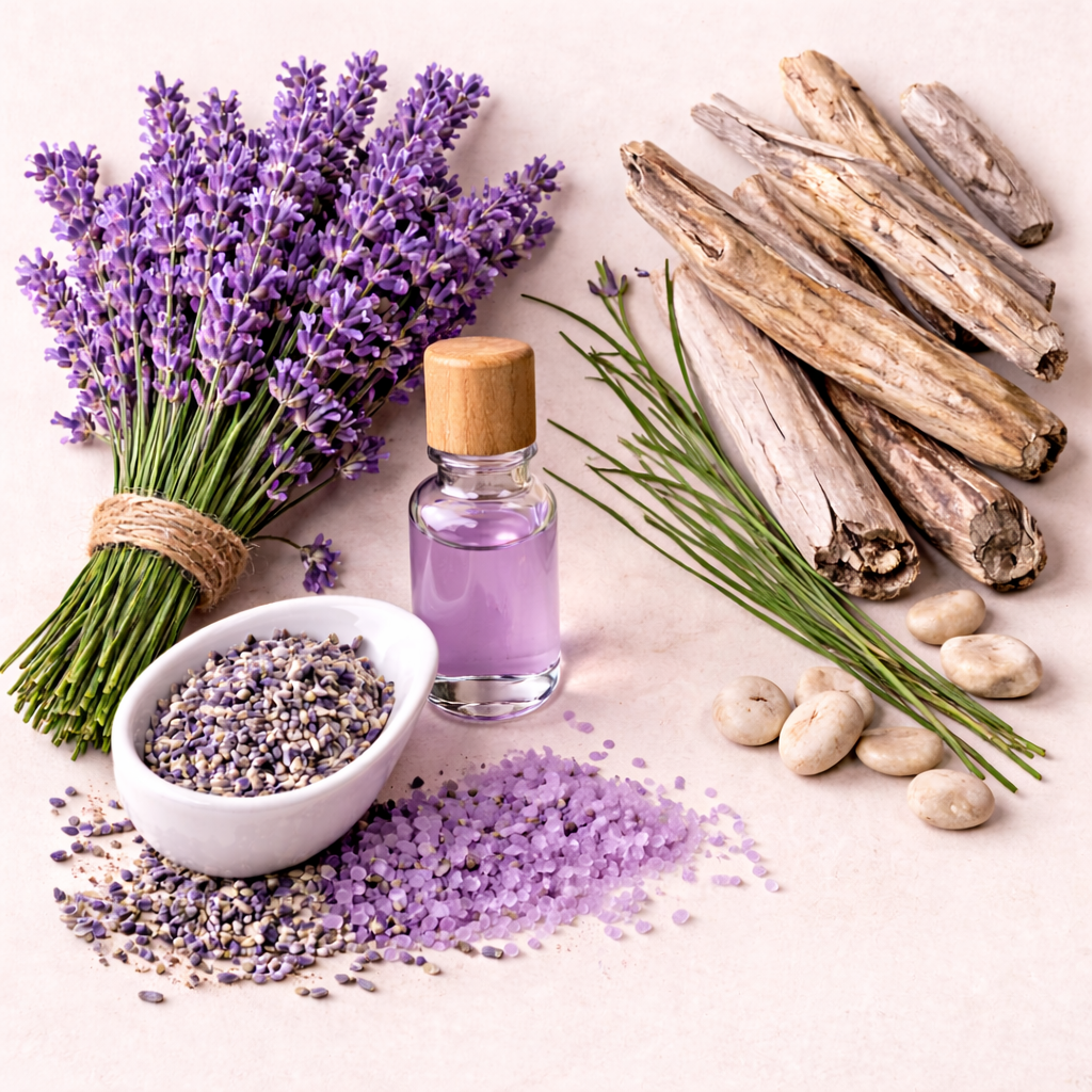 Peace Candle + Lavender Driftwood
