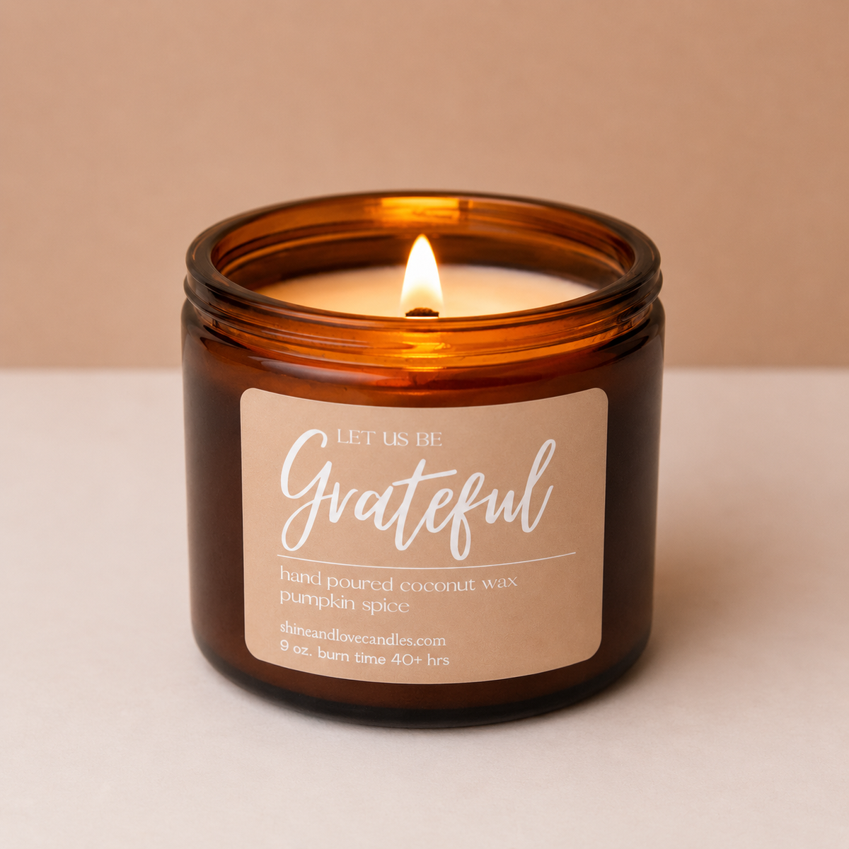 Grateful Candle + Pumpkin Spice