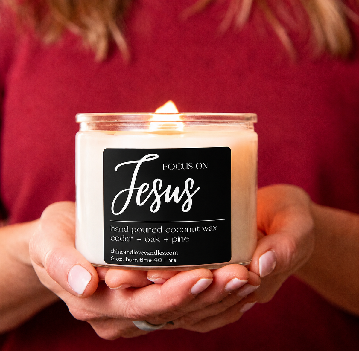 Jesus Candle + Woodsy