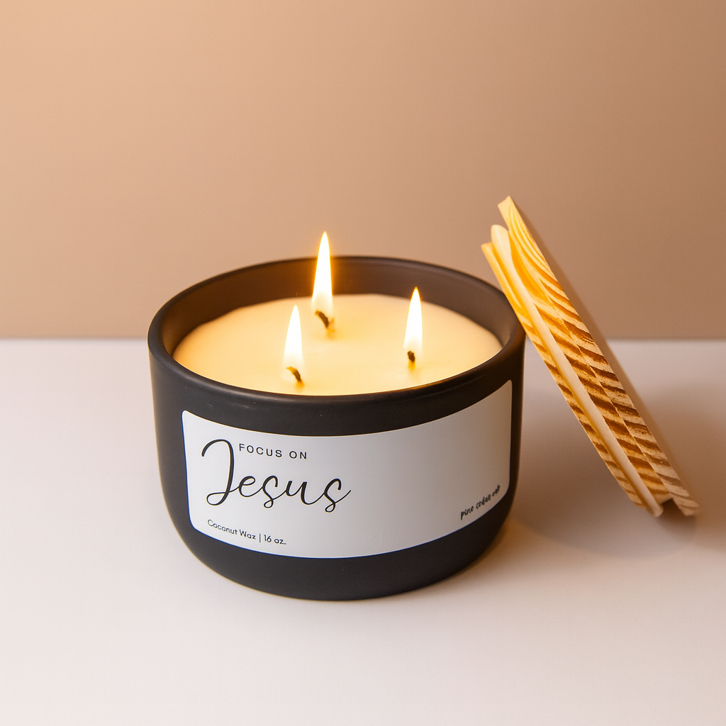 Jesus Candle + Woodsy