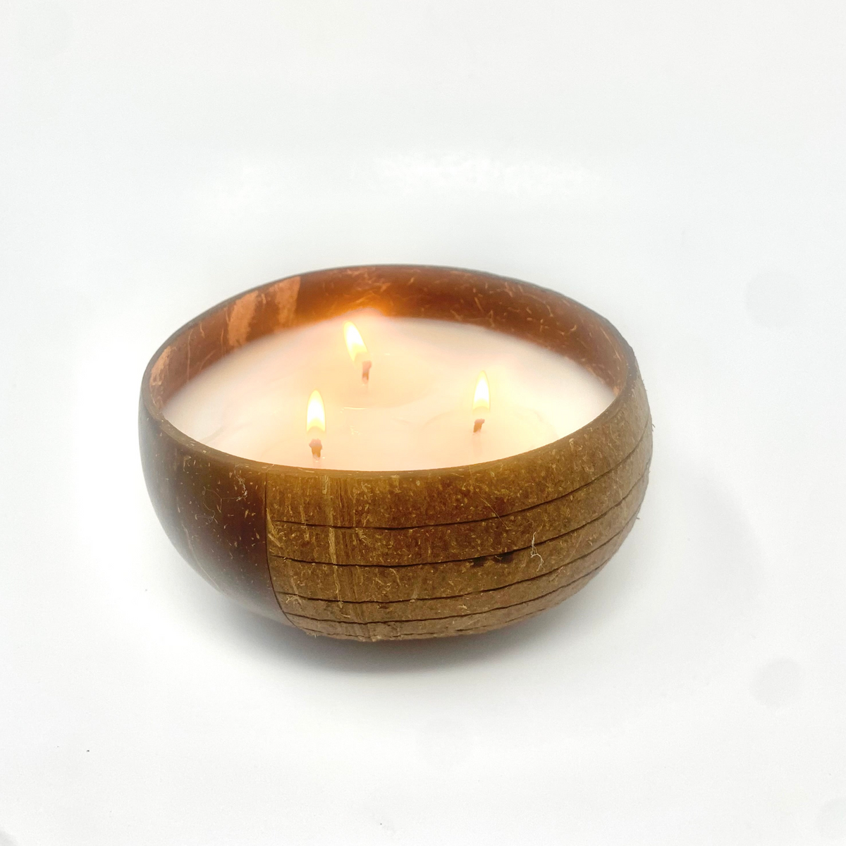 COCONUT BOWL 3 WICK CANDLE