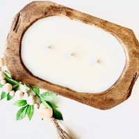 Scented Dough Bowl, 3 wick scented candle