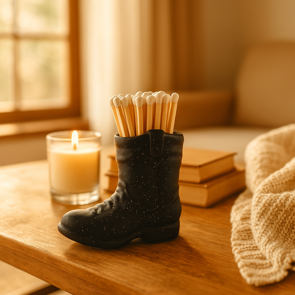 Cowgirl Boot Match Holder: Black