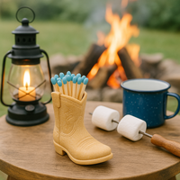 Cowboy Boot Match Holder: Brown
