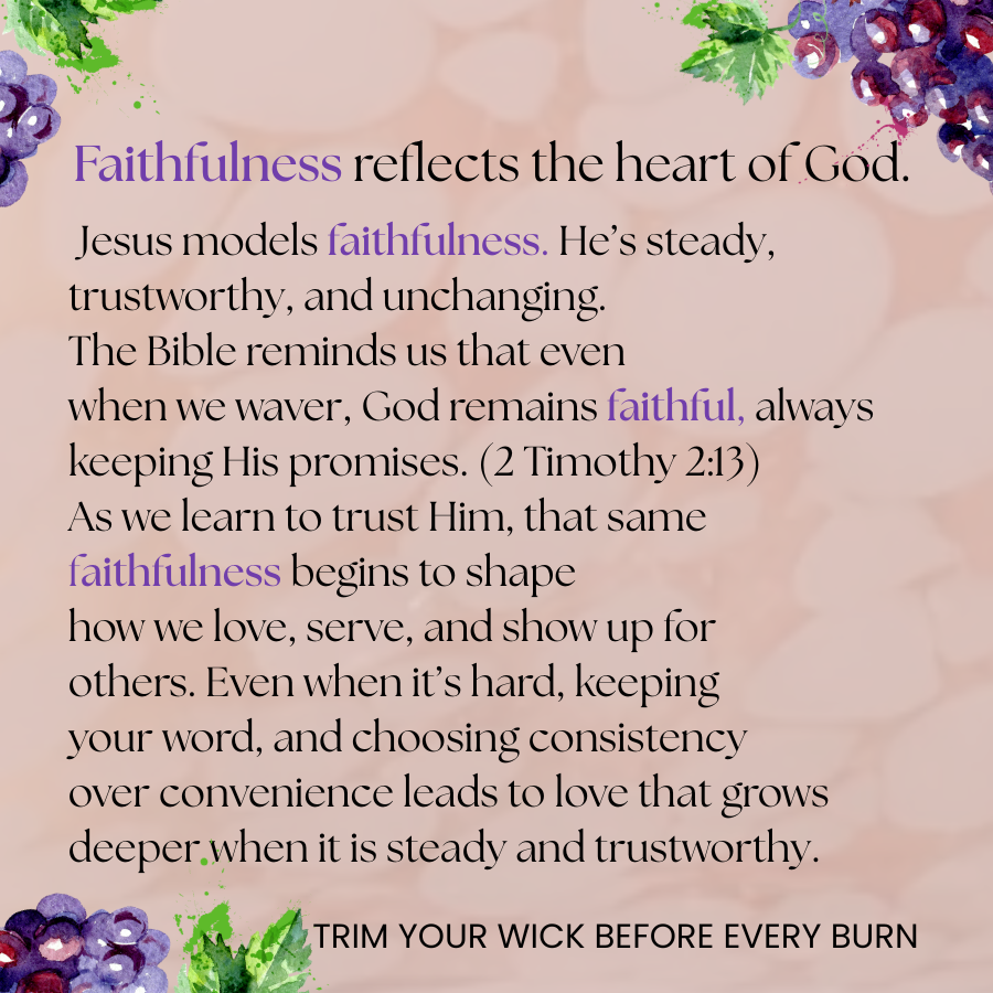 Grape Juice Faithfulness Candle