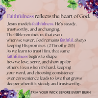 Grape Juice Faithfulness Candle