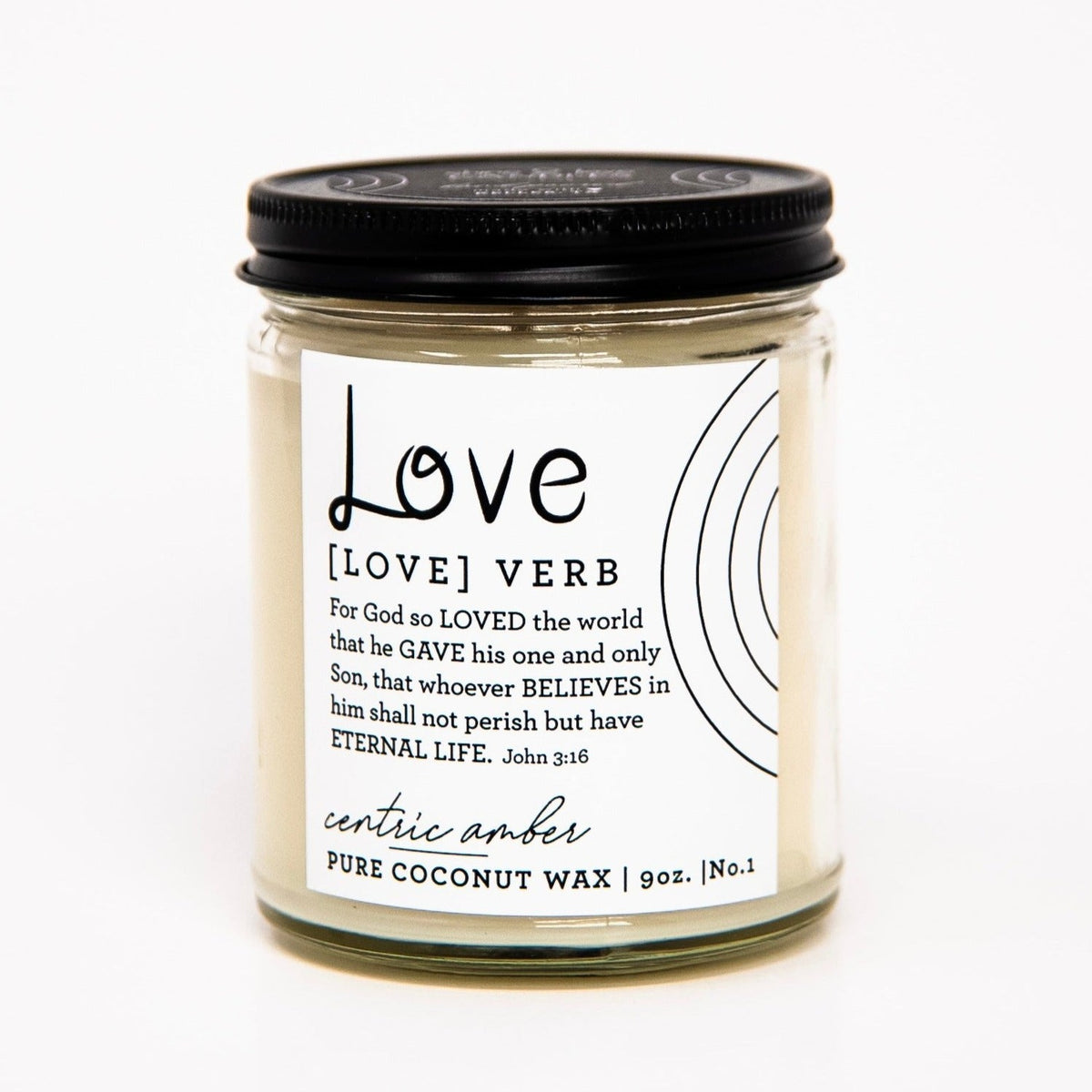 LOVE CANDLE + CENTRIC AMBER