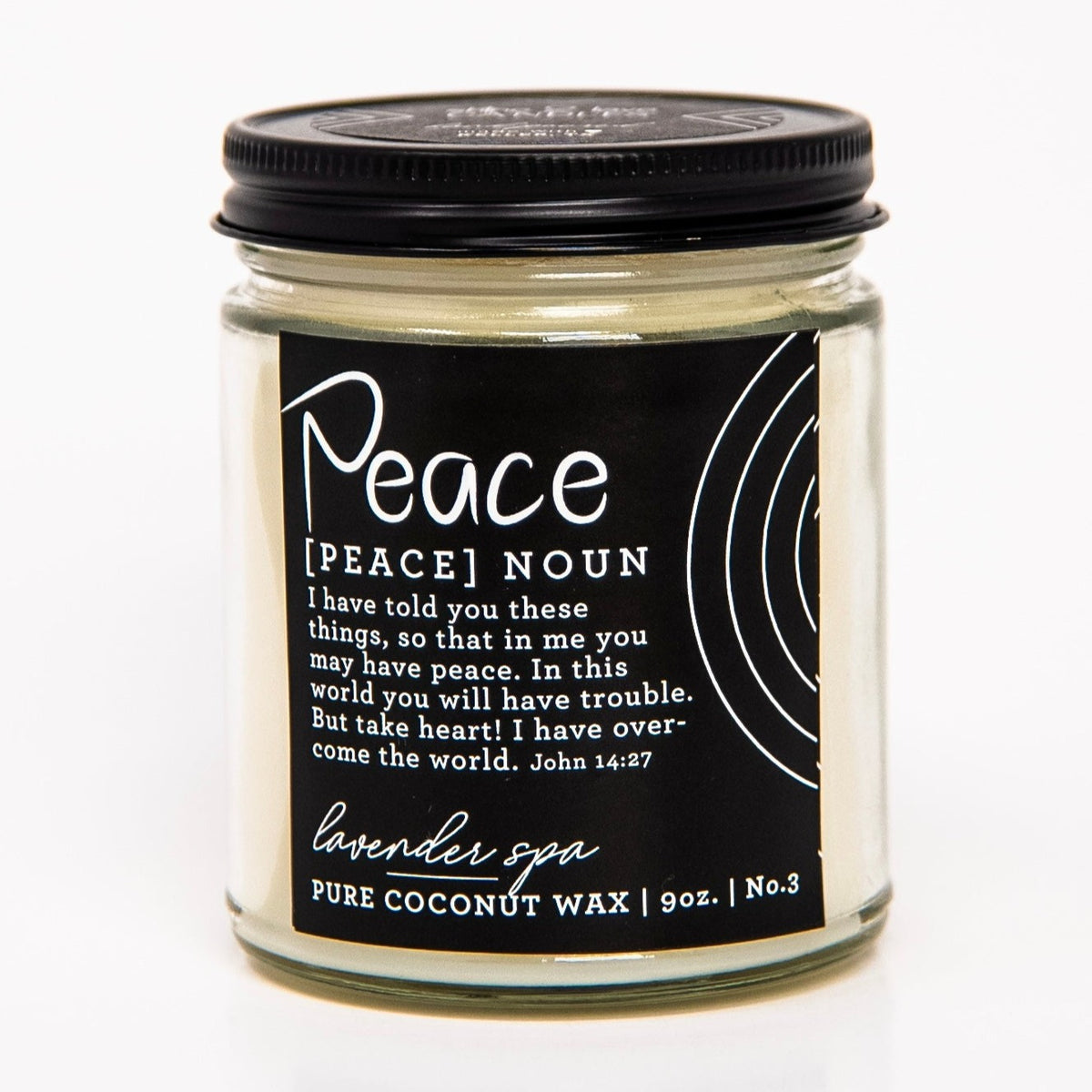 PEACE CANDLE + LAVENDER DRIFTWOOD