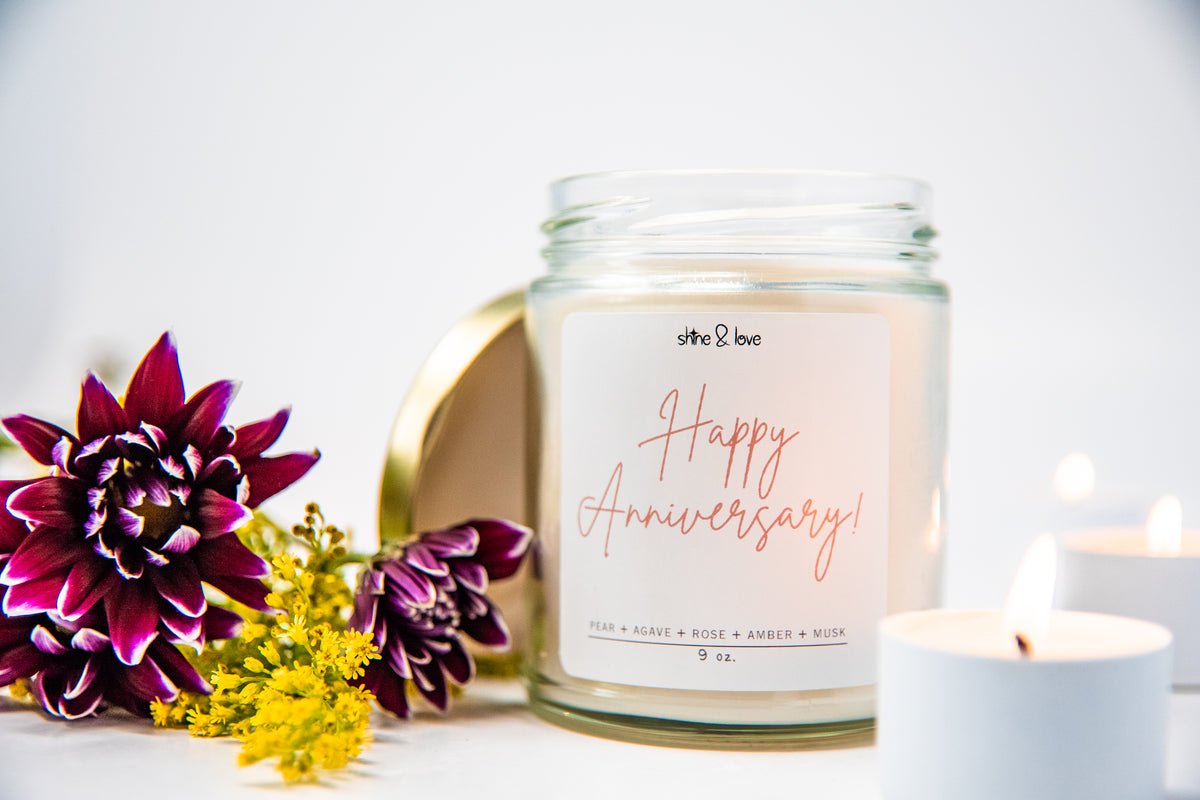 HAPPY ANNIVERSARY CANDLE + MIDNIGHT KISS