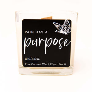 white tea scented candle
