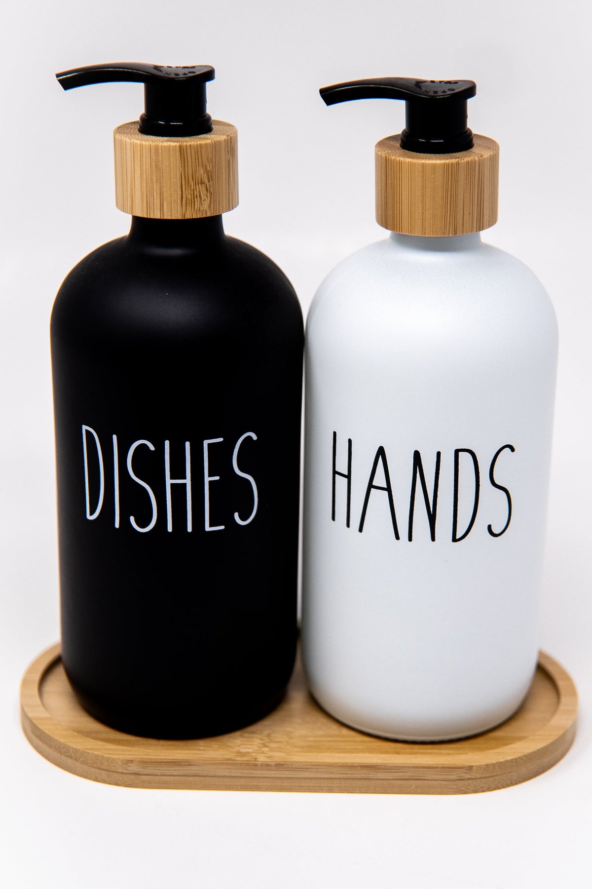 Glass Soap Dispenser Set 16 oz.