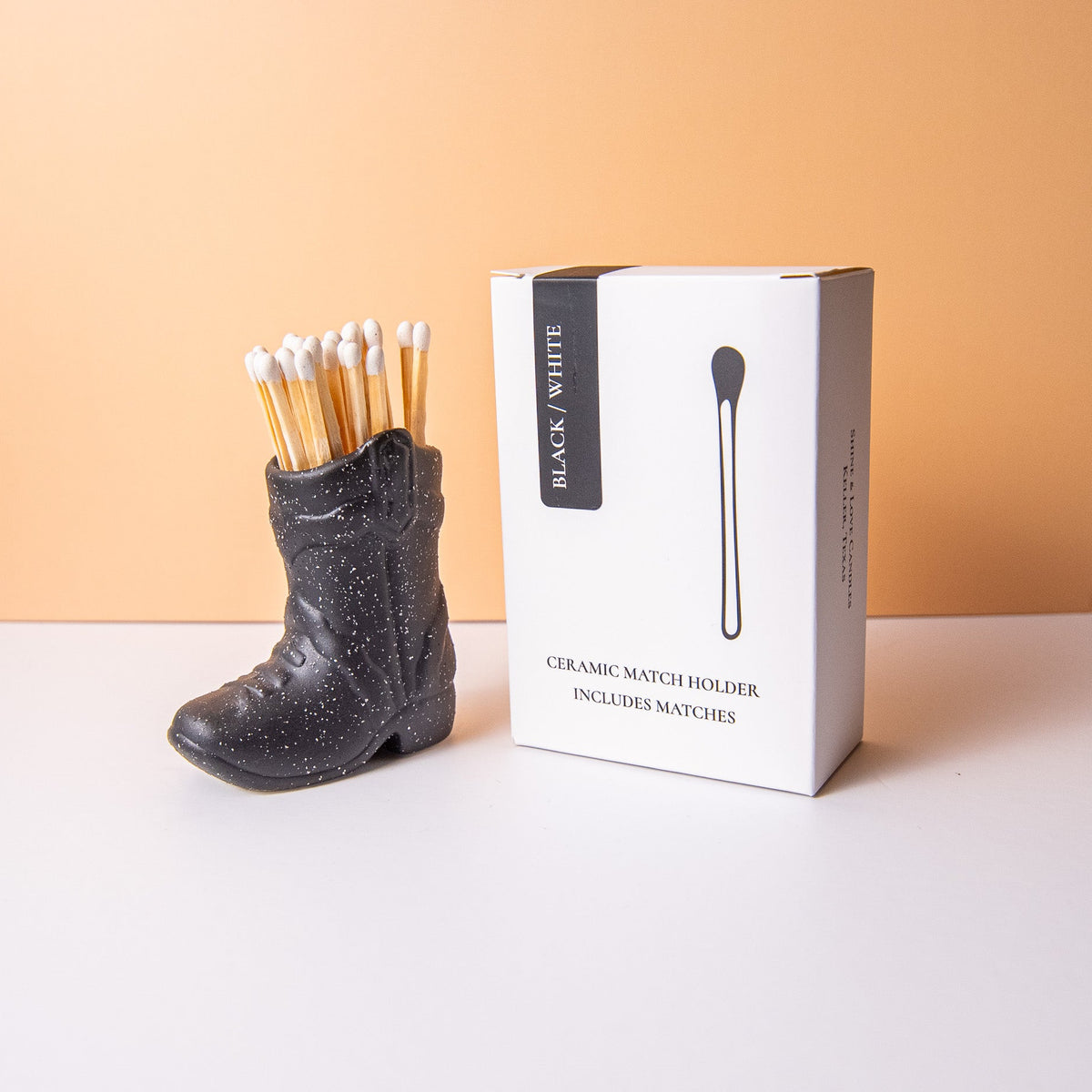 Match holder with fun safety matches 