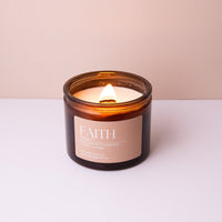 Candle inspired by 'FAITH' let's shine a  light into our homes.