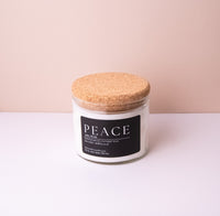 Peace Candle + Lavender Driftwood