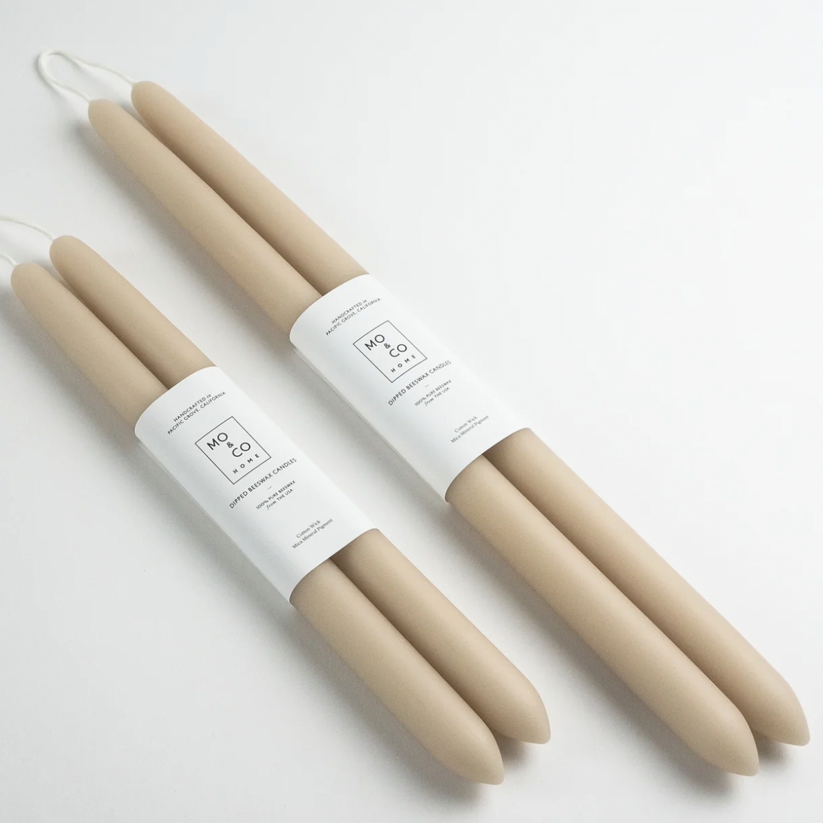 Clay Besswax taper Candles